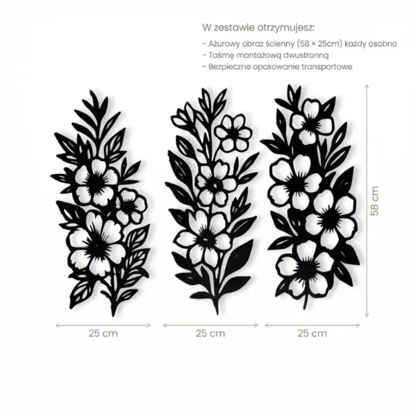 8 Kwiatowa Kompozycja – Tryptyk